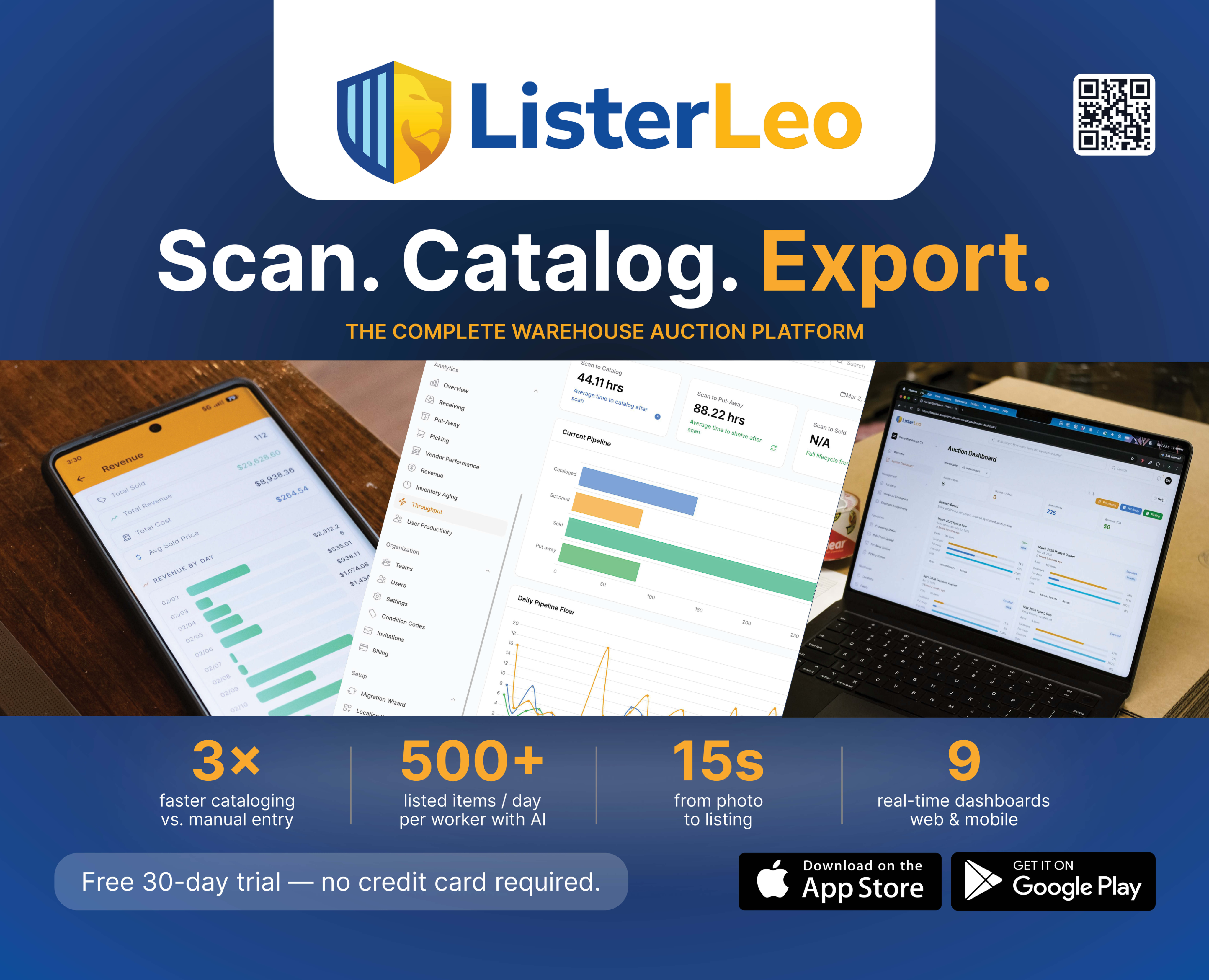 ListerLeo booth backdrop design
